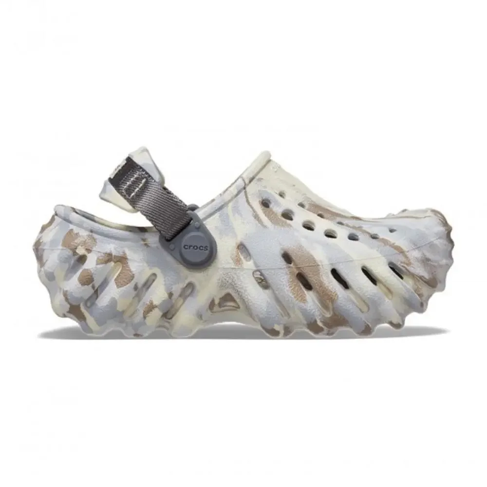 Crocs Echo 208466-2Y3 Clogs Toddler 5 Beige Marbled Comfort Casual Shoes SGN1675